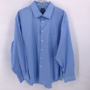 Blue Pronto Uomo Button Down Men’s 18 1/2 34/35